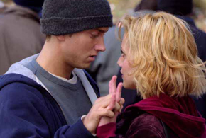 Still shot from the movie: 8 Mile.