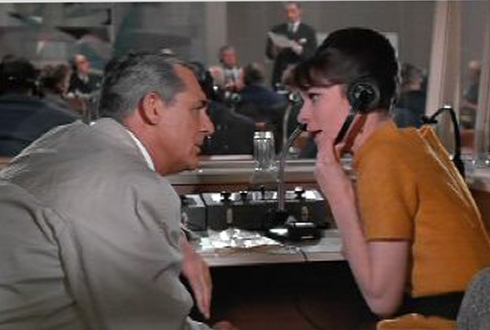 Still shot from the movie: Charade.