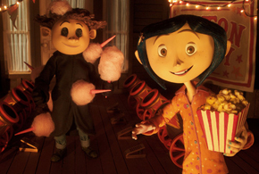 Still shot from the movie: Coraline.