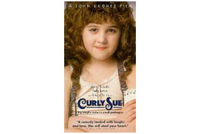 Still shot from the movie: Curly Sue.