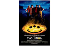Still shot from the movie: Evolution.