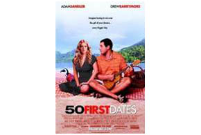 Still shot from the movie: 50 First Dates (2004).