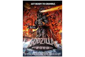 Still shot from the movie: Godzilla 2000.
