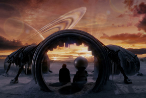 Still shot from the movie: Hitchhiker’s Guide to the Galaxy, The.