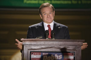 Still shot from the movie: Man of the Year.