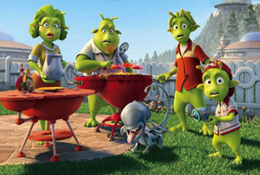 Official photo from the movie: Planet 51.