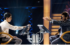 Still shot from the movie: Slumdog Millionaire.