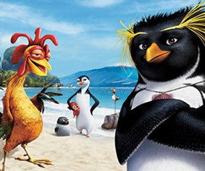 Still shot from the movie: Surf’s Up.