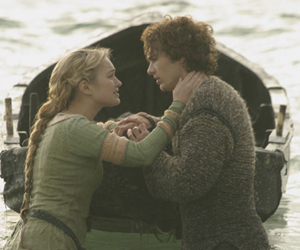 Still shot from the movie: Tristan & Isolde.